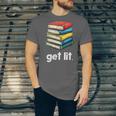 Get Lit With Books Unisex Jersey T-Shirt Get Lit With Books Unisex Jersey T-Shirt