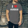 I Love Horror Heart Movies TV Show Books Writing Read Unisex Jersey T-Shirt I Love Horror Heart Movies TV Show Books Writing Read Unisex Jersey T-Shirt