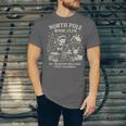 North Pole Book Club Christmas Elf Bookish Retro Graphic Unisex Jersey T-Shirt