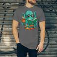 Octopus Reading Book Reading Bookworm Reader Unisex Jersey T-Shirt Octopus Reading Book Reading Bookworm Reader Unisex Jersey T-Shirt