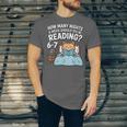 Orange Cat Reading Book 67 Six Seven Meme Unisex Jersey T-Shirt