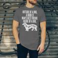 Outside Of A Dog A Book Is Man's Best Friend Apparel Unisex Jersey T-Shirt