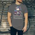 Psychological Thriller Reader Fan Skull Flowers Books Unisex Jersey T-Shirt