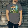 Rabbit Reading Book Under Large Mushroom Easter Bandana Unisex Jersey T-Shirt