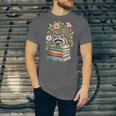 Raccoon Books Reading Flowers Unisex Jersey T-Shirt