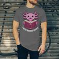 I Read Banned Books Axolotl Reading Unisex Jersey T-Shirt