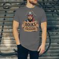 Read Book Reader Library Reading Librarian Pirate Bookworm Unisex Jersey T-Shirt