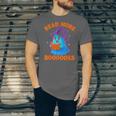 Read More Books Halloween Book Cute Ghost Reading Teaching Unisex Jersey T-Shirt