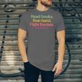 Read Books Run Hard Fight Fascists Unisex Jersey T-Shirt Read Books Run Hard Fight Fascists Unisex Jersey T-Shirt