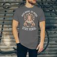 Read Books Be Weird Stay Feral Goat Unisex Jersey T-Shirt