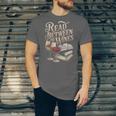 Read Between The Wines Vintage Book Lovers Wine Reading Unisex Jersey T-Shirt