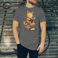 Reading Cat Books Cute Unisex Jersey T-Shirt