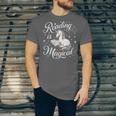 Reading Is Magical Unicorn Book Lover Fantasy Kids Unisex Jersey T-Shirt Reading Is Magical Unicorn Book Lover Fantasy Kids Unisex Jersey T-Shirt