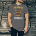 Reading Makes Me Feel Less Murdery Book Dragon Unisex Jersey T-Shirt