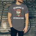 Reading Is Otterly Fun Otter Bookworm Book Lover Librarian Unisex Jersey T-Shirt Reading Is Otterly Fun Otter Bookworm Book Lover Librarian Unisex Jersey T-Shirt
