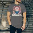 Readsolotl Axolotl Reading Book Lover Kawaii Bookworms Unisex Jersey T-Shirt