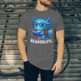 Readsolotl Blue Kawaii Axolotl Book Lover Reading Unisex Jersey T-Shirt