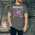 Readsolotl Cute Axolotl Book Lover Reading Women Girls Unisex Jersey T-Shirt