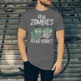 Real Zombies Read Books Zombie Unisex Jersey T-Shirt Real Zombies Read Books Zombie Unisex Jersey T-Shirt