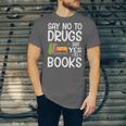 Red Ribbon Week Say No To Drugs Say Yes To Books Drug Free Unisex Jersey T-Shirt Red Ribbon Week Say No To Drugs Say Yes To Books Drug Free Unisex Jersey T-Shirt