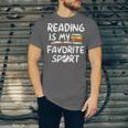 Retro Reading Is My Favorite Sport Baseball World Book Day Unisex Jersey T-Shirt