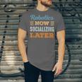 Robotics Now Minimal Socializing Introvert Vintage Unisex Jersey T-Shirt