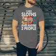 Sloth For Sloth Lover Men Women Kids Introvert Unisex Jersey T-Shirt Sloth For Sloth Lover Men Women Kids Introvert Unisex Jersey T-Shirt
