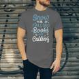 Snow Is Falling Books Are Calling Unisex Jersey T-Shirt