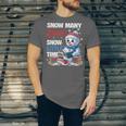 Snowman Winter Snow So Many Books Christmas Snow Little Time Unisex Jersey T-Shirt