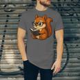 Squirrel Reading Book Lover Unisex Jersey T-Shirt