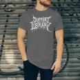 Support Your Local Library Horror Bookworm Unisex Jersey T-Shirt