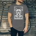 Tarot Card Vintage Pit Bull Pittie Dog Book Lover The Reader Unisex Jersey T-Shirt Tarot Card Vintage Pit Bull Pittie Dog Book Lover The Reader Unisex Jersey T-Shirt