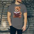 Teddy Bear Reading a Book Unisex Jersey T-Shirt