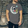 UFO Alien Astronaut Reading Book In Space Unisex Jersey T-Shirt