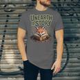 Unearth A Story Fox Reads a Book Unisex Jersey T-Shirt