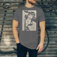 Vintage Vampire Bat Vampire Pin Up Girl Horror Comic Book Unisex Jersey T-Shirt