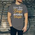 Wears Loves Dogs Avoids People I Introvert Unisex Jersey T-Shirt Wears Loves Dogs Avoids People I Introvert Unisex Jersey T-Shirt