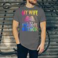 My Wife Is My Favorite Author Book Writer Writing Husband Unisex Jersey T-Shirt
