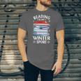 Winter Reading Book Bookworm Winter Unisex Jersey T-Shirt