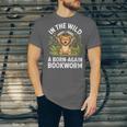 Women's Wild About Reading Book Reader Lion Zoo Animals Kids Unisex Jersey T-Shirt