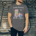 Yarn Quote Easily Distracted By Books And Yarn Reader Unisex Jersey T-Shirt