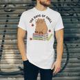 100 Days Of Chill Cute Capybara School Book Lover Unisex Jersey T-Shirt