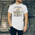 1986 Chapter Forty 40th Birthday Wildflower Book Unisex Jersey T-Shirt