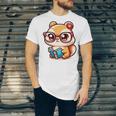Adorable Book Lover Chipmunk With Reading Glasses Cute Premium Unisex Jersey T-Shirt Adorable Book Lover Chipmunk With Reading Glasses Cute Premium Unisex Jersey T-Shirt