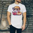 Adorable Book Lover Rattlesnake With Reading Glasses Cute Unisex Jersey T-Shirt