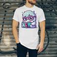 Adorable Book Lover Yeti With Reading Glasses Cute Unisex Jersey T-Shirt Adorable Book Lover Yeti With Reading Glasses Cute Unisex Jersey T-Shirt