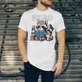 Animals Raccoon Reading Book Librarian Across America Kids Unisex Jersey T-Shirt