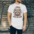 Audio Book Reader Book Lover Raccoon I Read With My Ears Unisex Jersey T-Shirt