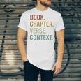 Book Chapter Verse Christian Bible Reformed Theology Unisex Jersey T-Shirt Book Chapter Verse Christian Bible Reformed Theology Unisex Jersey T-Shirt