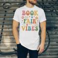 Book Fair Vibes Groovy Retro School Reading Nostalgic Unisex Jersey T-Shirt Book Fair Vibes Groovy Retro School Reading Nostalgic Unisex Jersey T-Shirt